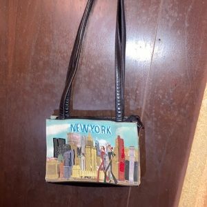 Vintsge artistic NYC skyline purse. Gorgeous!..